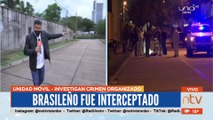 Momento en que sicarios persiguen al ciudadano brasilero para matarlo en plena vía pública de la ciudad de Santa Cruz.