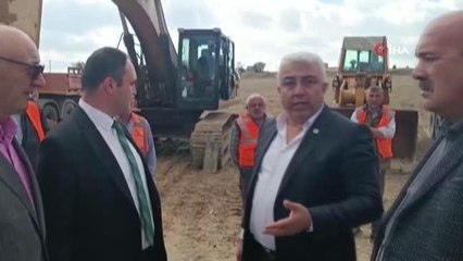 Hisarcık-Gediz yoluna ilk kazma vuruldu