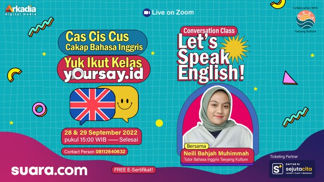 Yoursay Class: Belajar Bahasa Inggris Cepat dan Sampai Tuntas (Day 2)