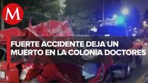 Accidente vial deja como resultado una persona fallecida en la CdMx