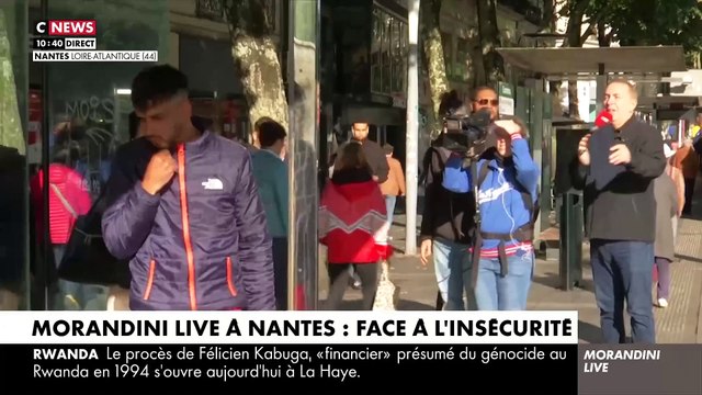 Nantes: En direct sur CNews, Jean-Marc Morandini décide d'aller dans les points de deal qui tiennent le trottoir en plein centre ville, cours des 50 otages