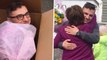 Mom Opens Box On Driveway To Discover Military Son Holding Flowers | Happily TV