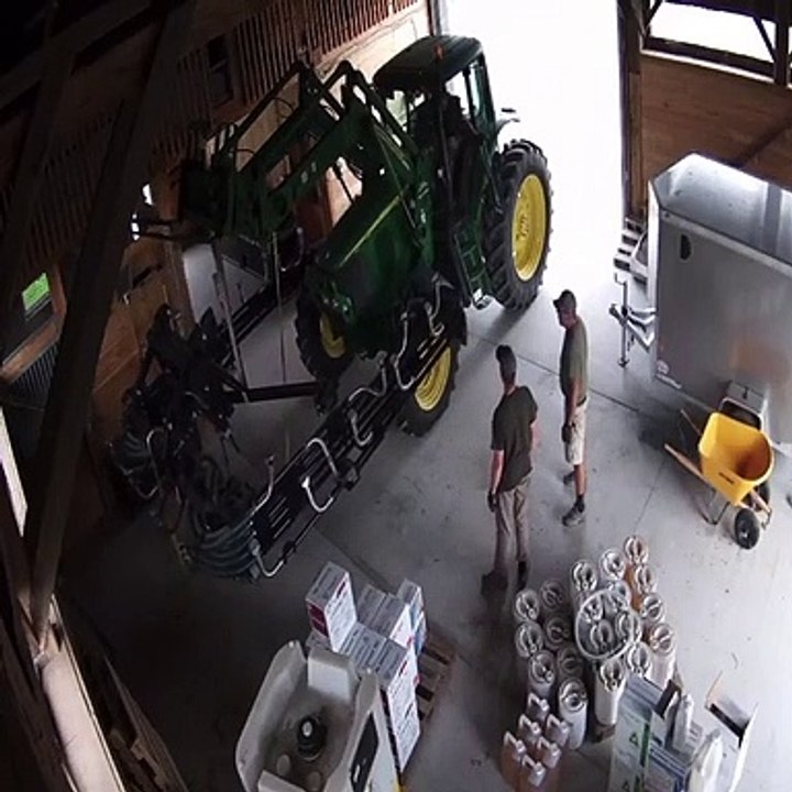 Close Call With Fertilizer Spreader