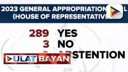 Panukalang P5.268-T 2023 proposed national budget, aprubado na sa Kongreso