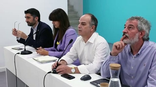 Reunión de la Ejecutiva de Junts, cuyos consellers han puesto su cargo a disposición del partido