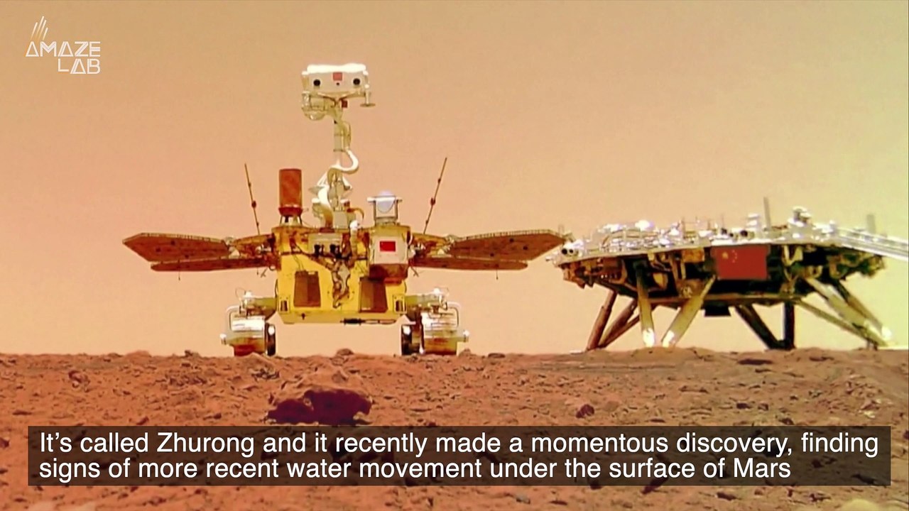 Chinese Rover Finds Signs of Underground Water-Made Structures on Mars