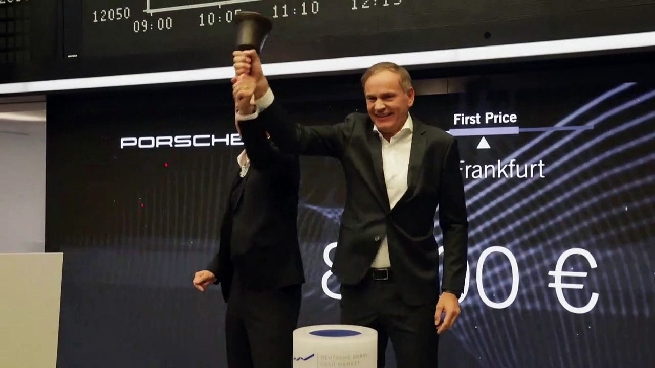 Porsche an der Frankfurter Börse gestartet