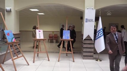 KASTAMONU - Hükümlülerin yaptığı ebru ve resimlerin yer aldığı sergi açıldı