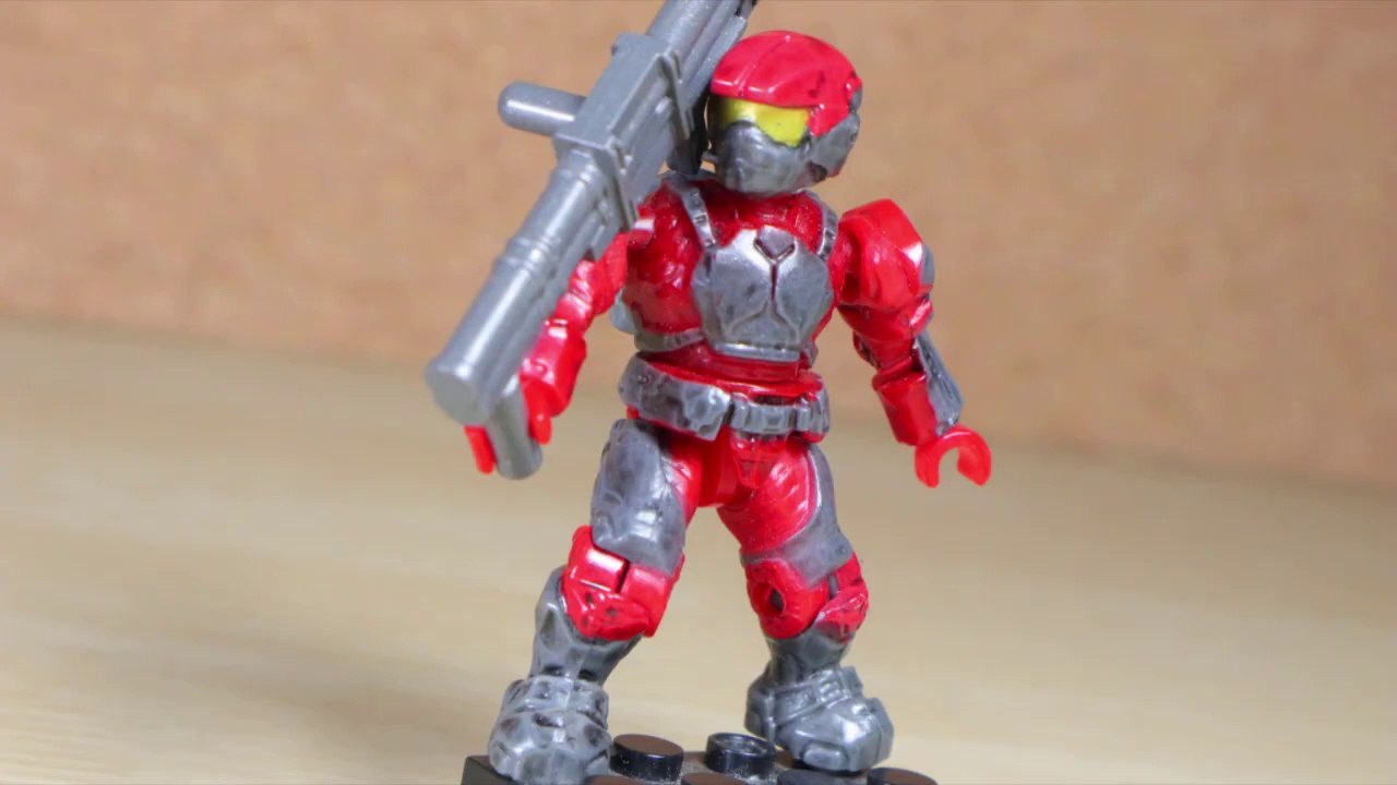  Mega Bloks HALO: Mystery Pack Series #1: UNSC Marine (Red) || DOOM Construx Review