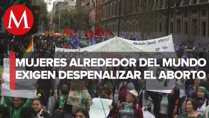En México y América latina, mujeres marcharon para garantizar el aborto legal