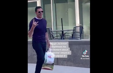 Hugh Jackman reacts to his comeback as Wolverine in Deadpool 3