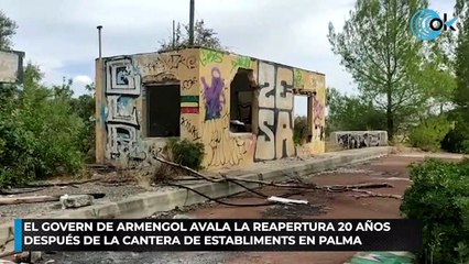 El Govern de Armengol avala la reapertura 20 años después de la cantera de Establiments en Palma