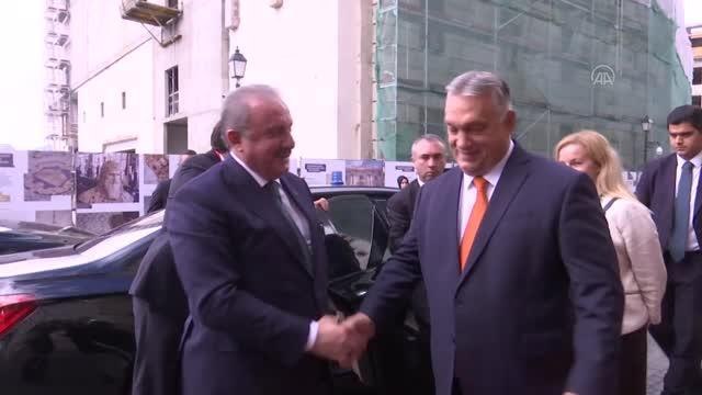 BUDAPEŞTE - TBMM Başkanı Mustafa Şentop, Macaristan Başbakanı Viktor Orban ile görüştü
