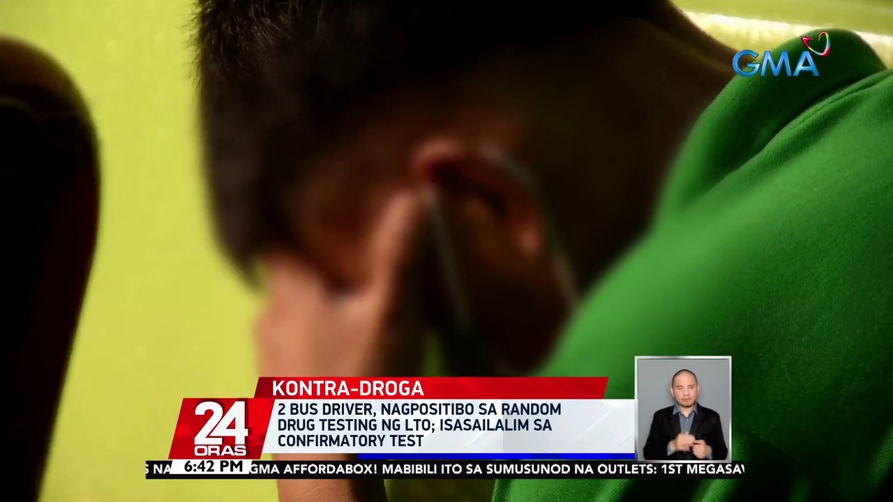 2 bus driver, nagpositibo sa random drug testing ng LTO; isasailalim sa confirmatory test | 24 Oras