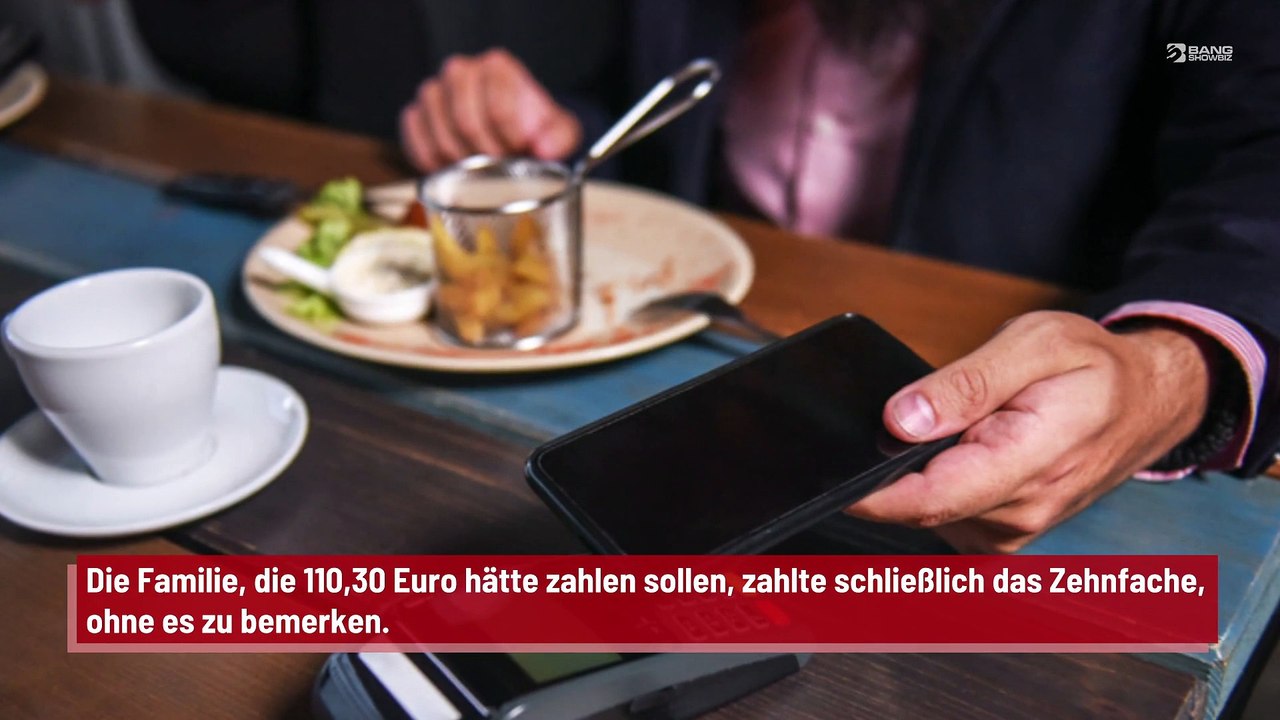 Belgisches Restaurant stellt Kunden irrtümlich mehr als 1.000 Euro in Rechnung