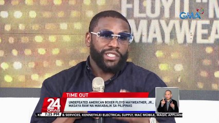 Undefeated American boxer Floyd Mayweather, Jr., masaya raw na makabalik sa Pilipinas | 24 Oras