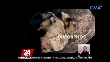 #KuyaKimAnoNa?: Pagtama ng spacecraft ng nasa sa 160-meter asteroid, sinadya at bahagi raw ng kanilang double asteroid redirection test o "DART" | 24 Oras