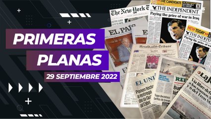 Titulares nacionales e internacionales del 29 de septiembre