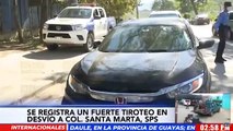 ¡Atentado! Sicarios en moto tirotean a conductor en col. Santa Marta, #SPS