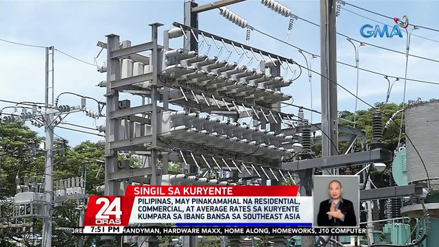 Pilipinas, may pinakamahal na residential, commercial, at average rates sa kuryente kumpara sa ibang bansa sa Southeast Asia | 24 Oras