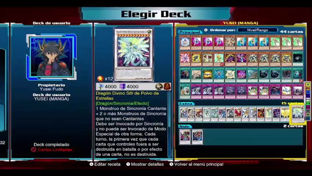 Yu-Gi-Oh! Link Evolution Español - Yusei Fudo (Manga y Videojuegos) Deck Profile #yuseifudo #5ds