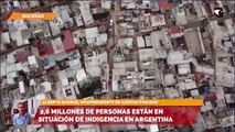 2,6 millones de personas están en situación de indigencia en Argentina