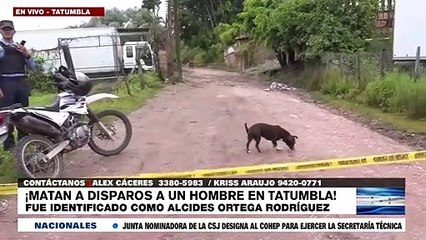 ¡A disparos matan agricultor en una calle de Tatumbla, FM!