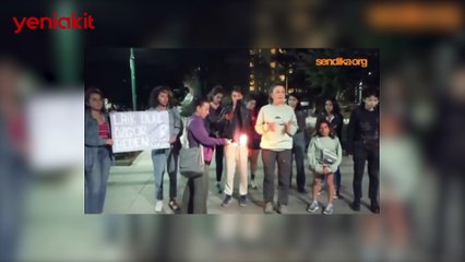 Taksim Gezi Parkı'nda çarşaf yaktılar!