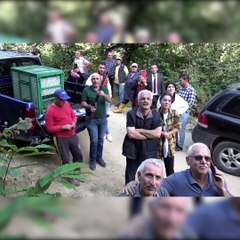 Tuzağa düşen yavru ayı güçlüklü kurtarıldı! Uzatılan elmayı reddedemedi