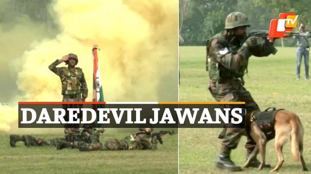 Jawans Perform Daredevil Stunts During Army Mela By White Knight Corps
