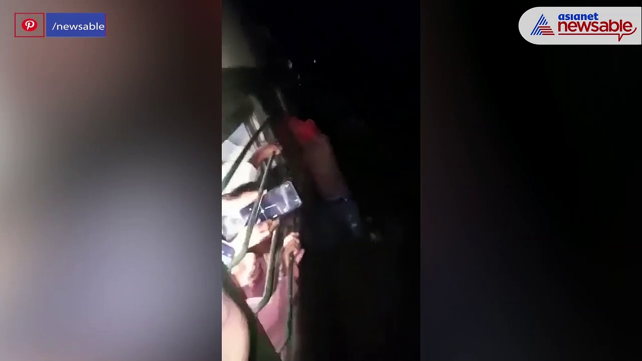 Viral video: Thief hangs from train window in Bihar as passengers catch him while stealing