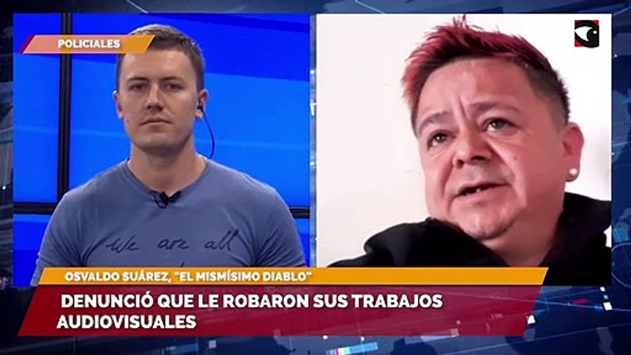 Denunció que le robaron sus trabajos audiovisuales