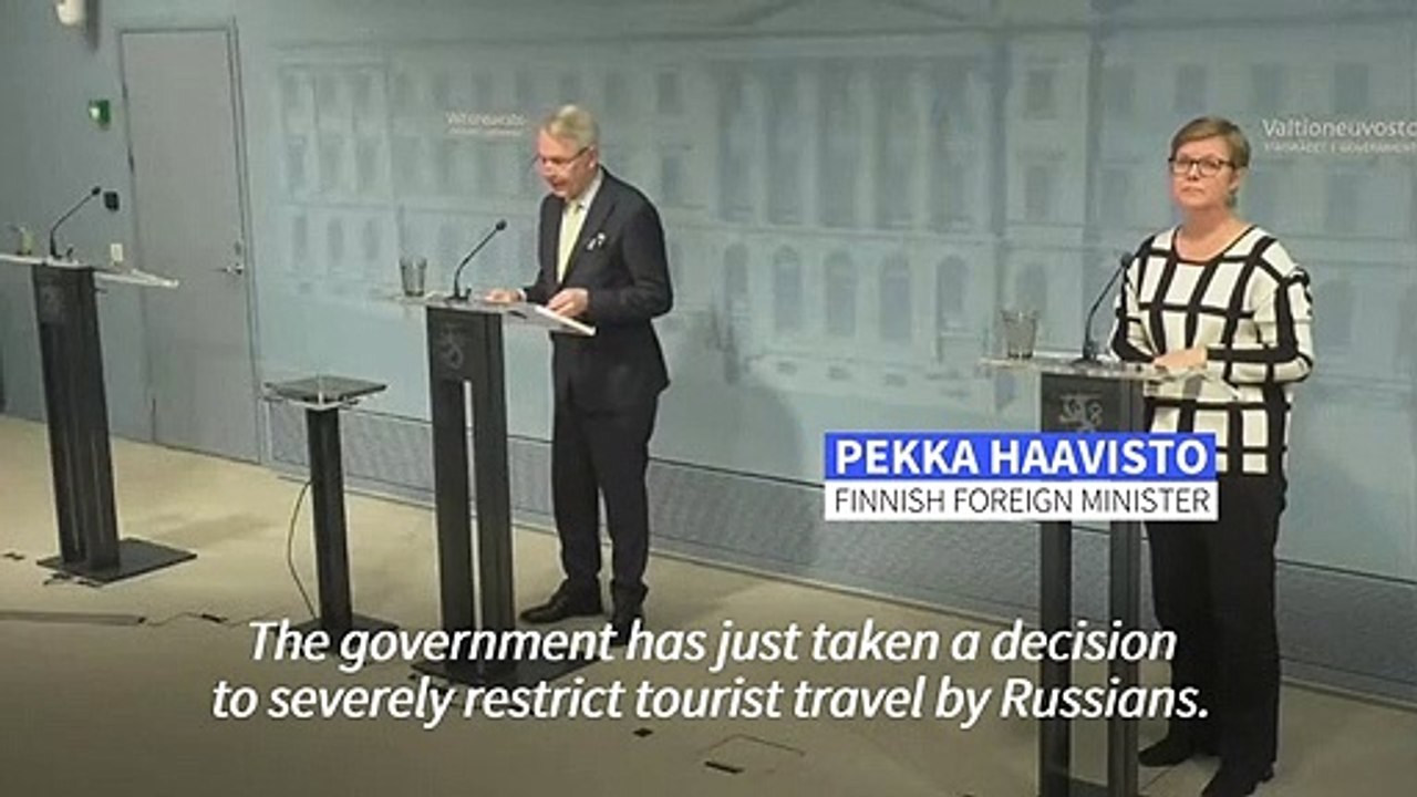 Finland closing border to Russians with EU tourist visas