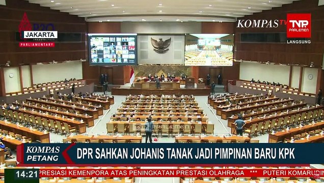 DPR Sahkan Johanis Tanak Jadi Pimpinan Baru KPK Gantikan Lili Pintauli