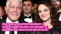 Anthony Bourdain Told Girlfriend Asia Argento She Was ‘Reckless’ With His Heart in Final Text