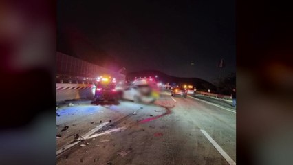 경주 경부고속도로에서 7중 추돌사고...5명 다쳐 / YTN