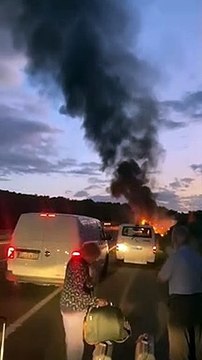 Terror after Jet2 holiday bus bursts into flames