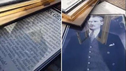İYİ Partili isim, isyan ederek paylaştı: Atatürk portresini ve İstiklal Marşı'nı hurdacıya satmışlar
