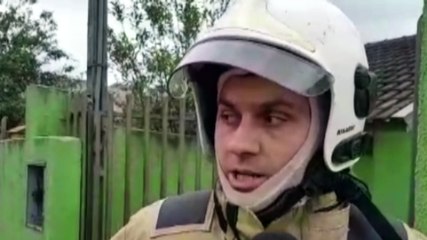 Tenente do Corpo de Bombeiros explica que ajuda de vizinho bombeiro foi crucial no combate ao incêndio