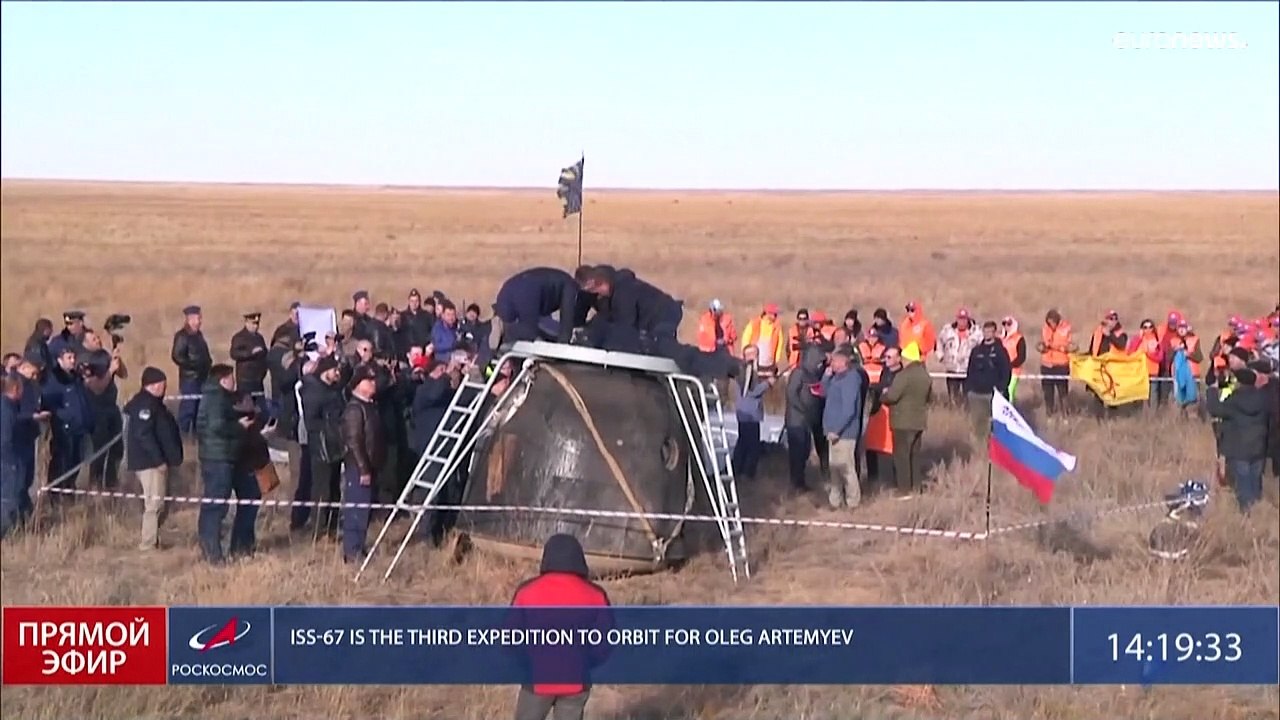 Trois cosmonautes russes rentrent sur Terre après six mois de mission dans l'ISS