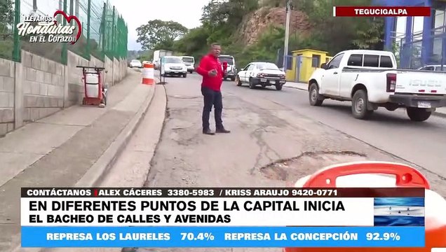 Inicia bacheo en diversos puntos de la capital