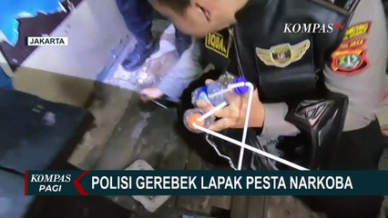 Polres Jakut dan Brimob Gerebek Lapak Pesta Narkoba di Kampung Bahari