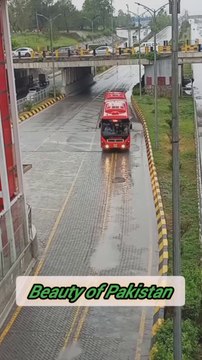Faiz Ahmed faiz road After rain fall at Faiz Ahmed [faiz metro station Islamabad]