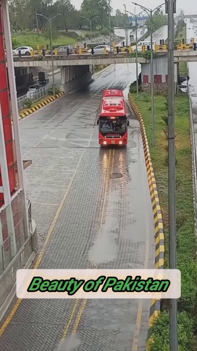 Faiz Ahmed faiz road After rain fall at  Faiz Ahmed [faiz metro station Islamabad]