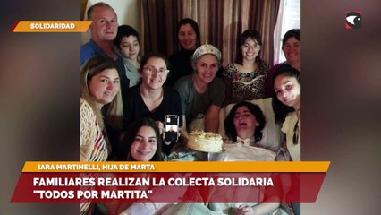 Familiares realizan la colecta solidaria todos por martita