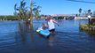 Grandmother rescues her grandchildren from Ian's flooding in Florida