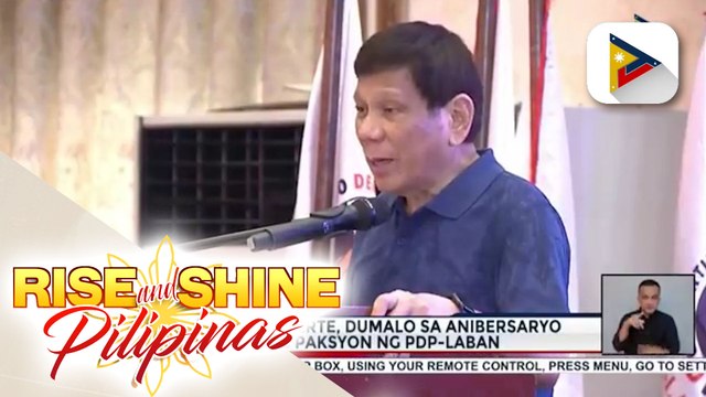 Dating Pangulong Duterte, dumalo sa anibersaryo ng isang paksiyon ng PDP-Laban