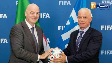 رئيس الفيفا جياني إنفانتينو يستقبل رئيس الفاف جهيد زفيزف بباريس