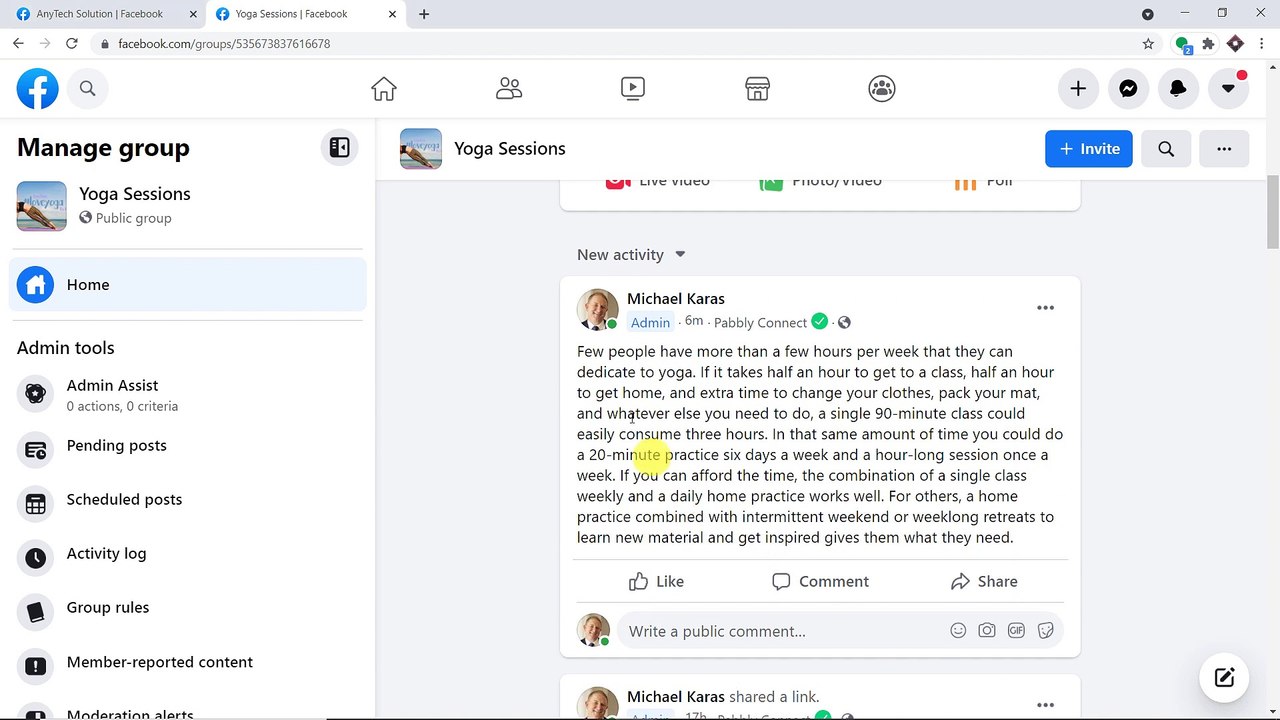 Share a Post from Facebook Page to Facebook Group Automatically