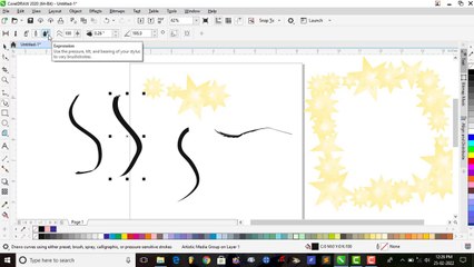 How to Use Artistic Media Tool in Coreldraw